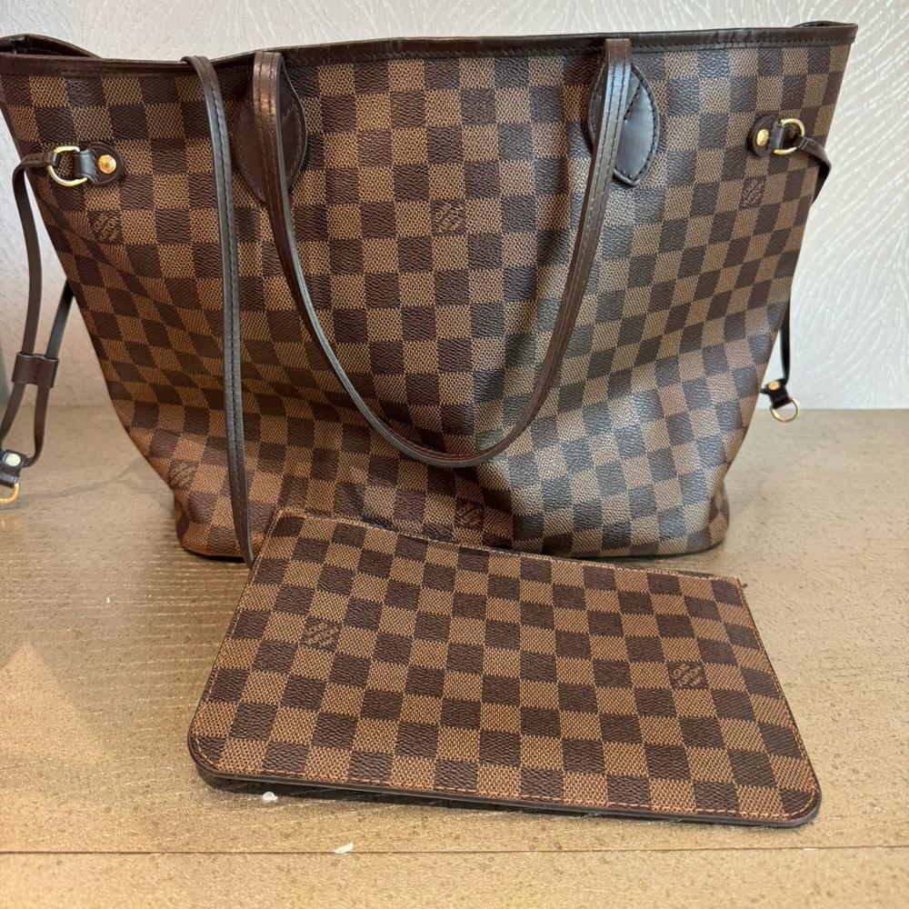 Louis Vuitton Brown Checkered Tote